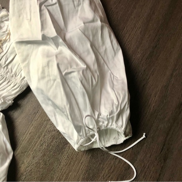 For Love and Lemons Jackson Mini Dress NWT White Size XS Milkmaid Farmhouse - Picture 6 of 14